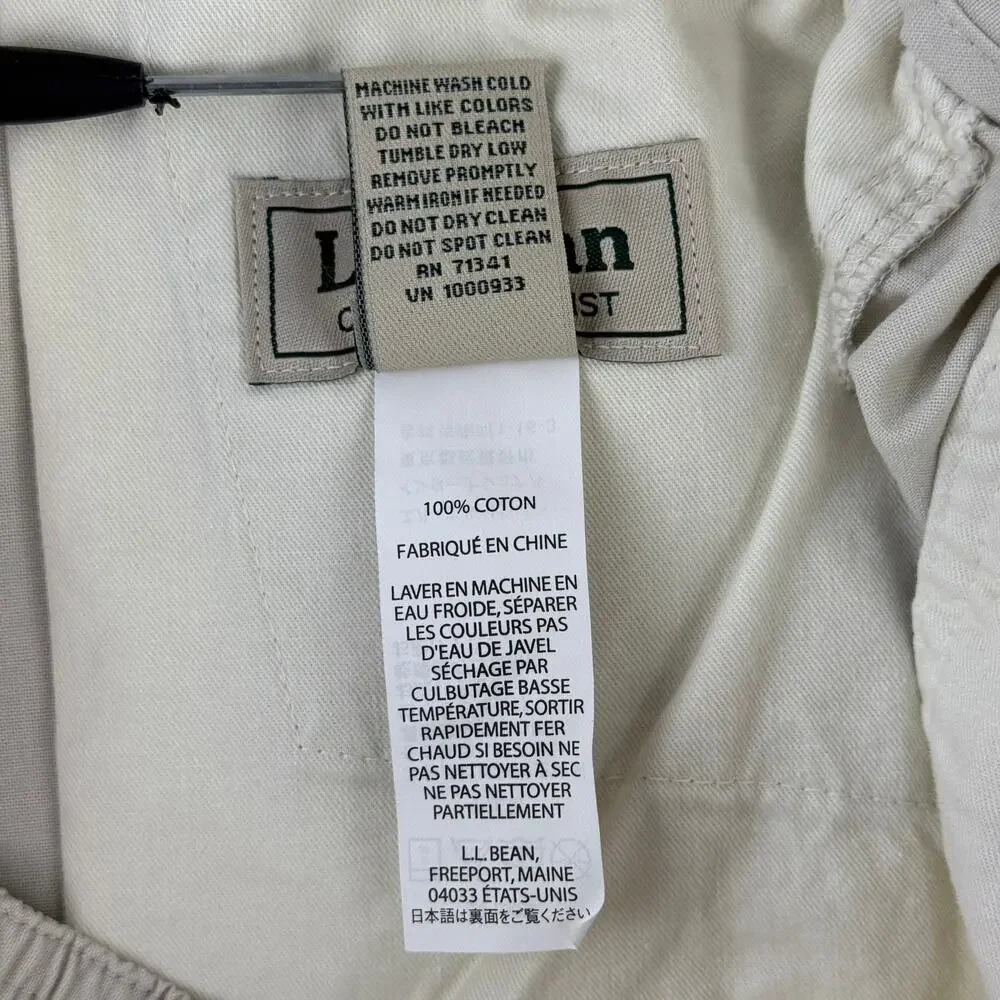 NWT L.L. Bean Stone Tropic-Weight Cargo Shorts Comfort Waist 6" Inseam Size 38 - Picture 13 of 14